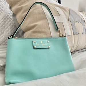 Aqua Kate Spade Wristlet